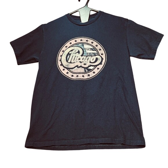 Chicago North American Tour Mens Medium 2021 Graphic T Shirt Blue Music Concert - Picture 2 of 11